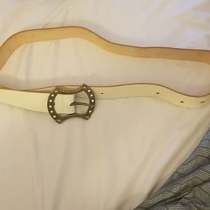 Just Cavalli belt,medium size,eggshell color,leath